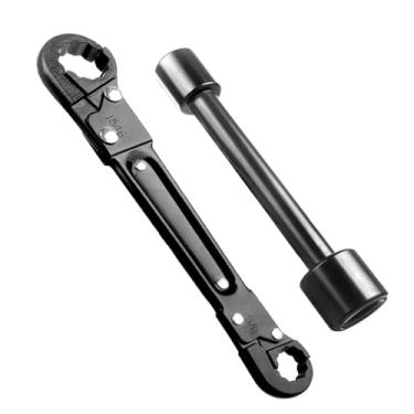 Imagem de Ângulo Stop Kit de chave de chave níquel Ferramenta de encanamento multifuncional de aço para banheiro encanamento de aquecedor de água pia cozinha inclui chave de tubo de