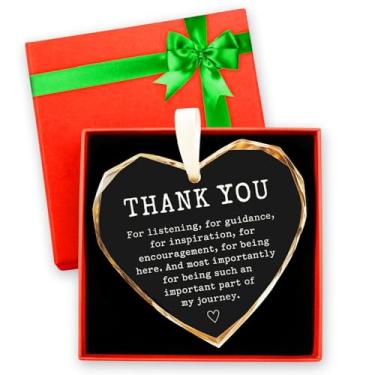 Imagem de Thank You for Your Guidance Gifts for Women, Boss, Colegas, Manager, Mentor, Mamãe, Amigos, BFF, Homens - Presentes de Apreciação para Professores, Enfermeiras, Funcionários - Ornamento de Vidro