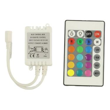 Imagem de Controladora E Controle Remoto P/ Fita Led Rgb 3528 5050 12v