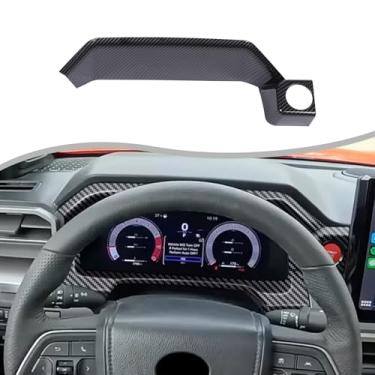 Imagem de Daeiclru Acabamento da capa do painel do console central compatível com Toyota Tacoma 2024 2025, capa do painel superior do visor do instrumento, acessórios de acabamento da moldura do painel de