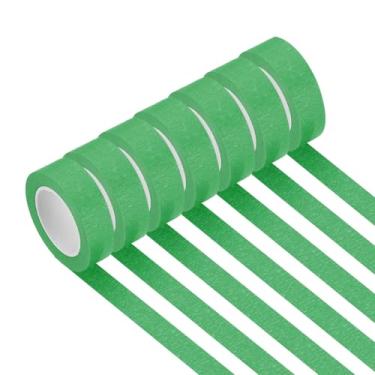 Imagem de PATIKIL Fita adesiva verde escura 2,5 cm x 14 m, 7 rolos com código de cores para pintura de parede e organização de laboratório de ciências