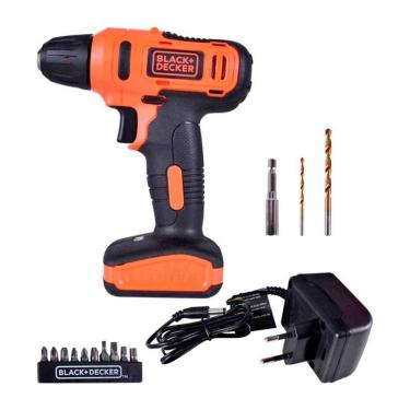 Imagem de Furadeira Parafusadeira Black & Decker LD12SBR 3/8P + 13 Acessórios Bivolt