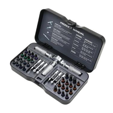 Imagem de Conjunto Portátil de Chave de Fenda com Catraca - Kit De Brocas Para Montagem De Móveis - 40 em 1 Conjunto Magnético de Precisão para Carpintaria, Casa, Móveis, Mecânica, Industrial e