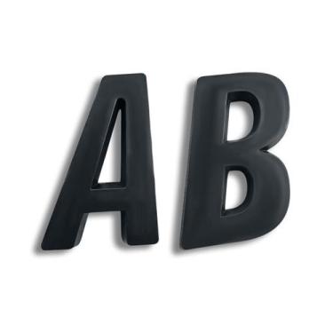 Imagem de Número Residencial Preto 3D Porta Parede Casa Prédio Empresa - Deplast