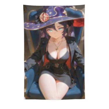 Imagem de LIEGBMEU Sexy Bikini Hot Anime Girl Tapeçaria 152.4 cm x 228.6 cm Interior Exterior Wall Quilt Art Decoração de Tapeçaria Caprichosa, AF036