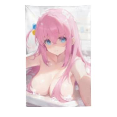 Imagem de LIEGBMEU Sexy Bikini Hot Anime Girl Tapeçaria 152.4 cm x 228.6 cm Interior Exterior Wall Quilt Art Decoração de Tapeçaria Caprichosa, AF232