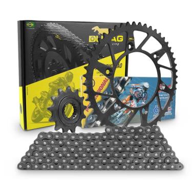 Imagem de Kit Relação Transmissão Durag Corrente Cz S/ Retentor Crf 250r Crf 250x