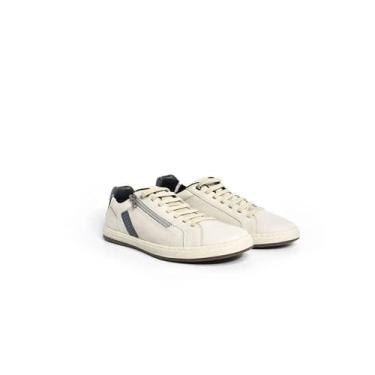 Imagem de Sapatênis Masculino Rafarillo Couro Gelo 65018 Cor:gelo;tamanho:38