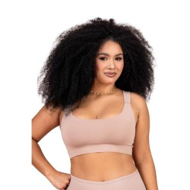 Imagem de Sutia Top Feminino Sense Conforto Com Sustentacao E Corte A Laser Sem 