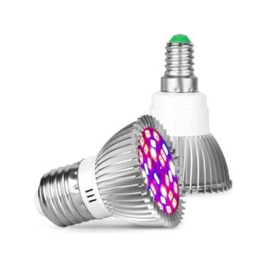 Imagem de Lâmpada LED para Plantas, 28W, Espectro Completo, para Cultivo Indoor, Kit com 2 Unidades