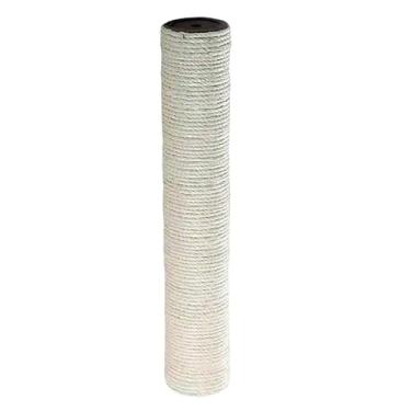 Imagem de Arranhador de Gato com Poste Sisal e Brinquedos de Bolinha e Pena(Cinza Refil)