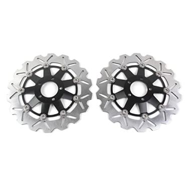 Imagem de Rotores de discos de freio dianteiro Arashi para Kawasaki ZEPHYR 750 1991-1999, ZR7 1999-2003, GPZ900R 1990-2003, GTR1000 1994-2006, Z1000 2003-2006, motocicleta preta Peças de Acessórios