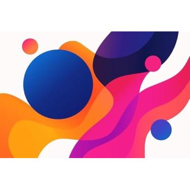 Imagem de Quadro Decorativo com Estampa Vertical Gradient Dark Blue Purple 50 x 50 Papel 1 unidade