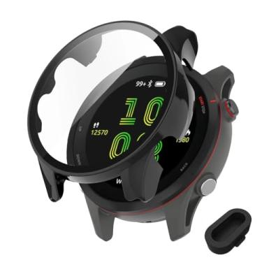 Imagem de Capa full case com película + plug compatível com Garmin Forerunner 255 ou 255 Music Cor:Preta