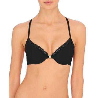 Imagem de Natori Sutiã feminino com fecho frontal e costas em T, Preto, 32D