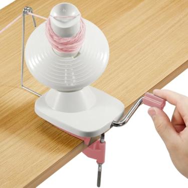 Imagem de Enrolador de fios, enrolador de esferas de fio, enrolador de fios fácil de instalar e eficiente, enrolador de bolo de fio resistente, enrolador de lã giratório de fio eficiente, enrolador de fio ABS