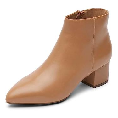 Imagem de Rockport Bota feminina Milia Block, Couro Mocha Latte, 37