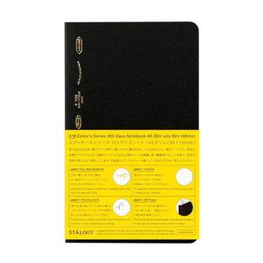 Imagem de Caderno Nitoms SS1019 STALOGY, A6, fino, quadrado, 365 dias, preto
