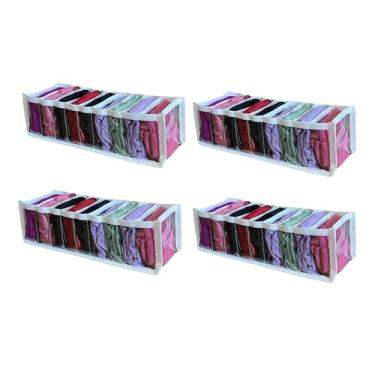 Imagem de Kit 4 Colmeia Organizadora Gaveta 11 Divisórias para Calcinhas Cuecas Meias Sutiãs Roupas de Bebe (P (32x10x9cm))