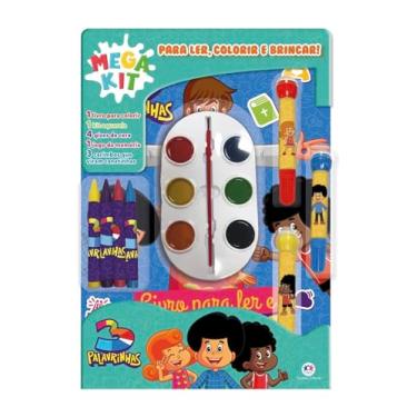 Imagem de 3 Palavrinhas - Kit Mega para Colorir com Livro, Aquarela, Gizes de Cera, Jogo de Memória e Canetinhas