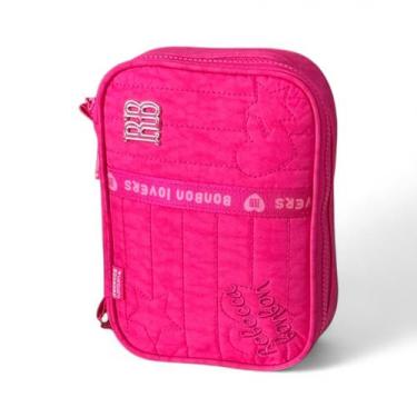Imagem de Estojo Rebecca bonbon RB BOX Grande Quadrado RB27004, Rosa