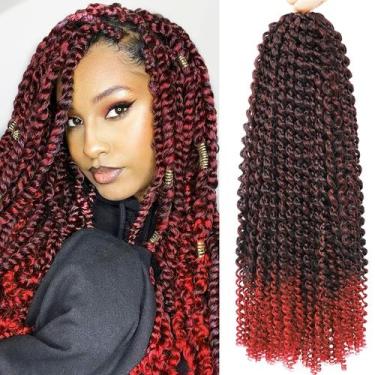 Imagem de Passion Twist Hair Alrence Red 60 cm, 8 pacotes, Water Wave