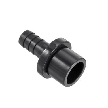 Imagem de Unifizz 1 peça 20 mm x 10 mm (3/10.2 cm x 3/20.3 cm) adaptador de mangueira farpada PVC conector de tubo reto preto para jardim e encanamento