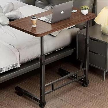 Imagem de Mesa Notebook Ajustavel Home Office Multifuncional Computador Escrivaninha(Marrom com preto)