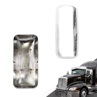 Imagem de Sterlix Capa cromada para espelhos Kenworth T660 T170 T270 T370 T440 T470 T800 T600 Acessórios de espelho de substituição do lado do motorista esquerdo Kenworth