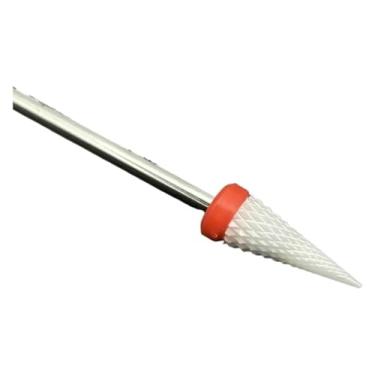 Imagem de 1 peça de brocas de cerâmica para unhas, cortador rotativo, aparelho de limpeza para manicure, acessórios de máquina de trituração de unhas, ferramentas de gel de unhas