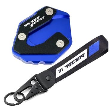 Imagem de BYYINGSUS Tracer 900 GT Motocicleta Acessórios Chaveiro Suporte Lateral Pad Ampliador Compatível com Y&AMAHA Tracer 900Gt 2014-2018 2019 2020 (Tracer 900gt Cinza)
