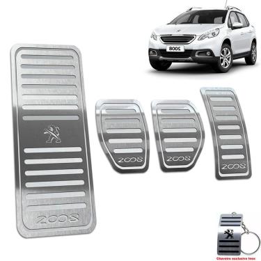 Imagem de Pedaleira Com Descanso Peugeot 2008 2015/2019 Manual Prata