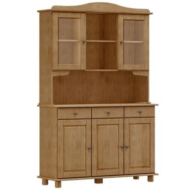 Imagem de Cristaleira Madeira Maciça 5 Portas 129 cm 8925 Freijo Milani Store