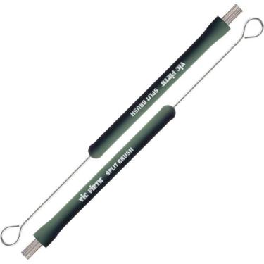 Imagem de Vassourinha Vic Firth Split Brush com Cerdas Retráteis Alternadas (10280)