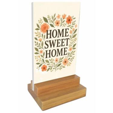 Imagem de Placa decorativa de mesa Home Sweet Home - Visaoled