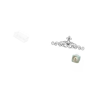 Imagem de Fenteer Placa de Decoração de Parede de Metal com Pergaminho Floral para Pátio Interno E Externo, Cerca de, Decoração Artística Elegante para Casa, Pe