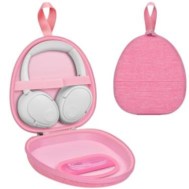 Imagem de GWCASE Capa universal para fones de ouvido JLab/para JBL Tune 510BT 720BT 770NC 520BT/para Sony WH-CH520 WH-CH720N/ para BERIBES/para fones de ouvido Soundcore Q20i, design elegante - rosa (apenas
