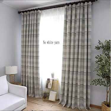 Imagem de 5sssallefaa Cortina moderna nórdica simples isolante cortina verde personalizada sala de estar quarto janela cortina cortina pano 167.6 cm (largura) × 228.6 cm (altura) 167 cm × 230 cm 2 conjuntos (2×