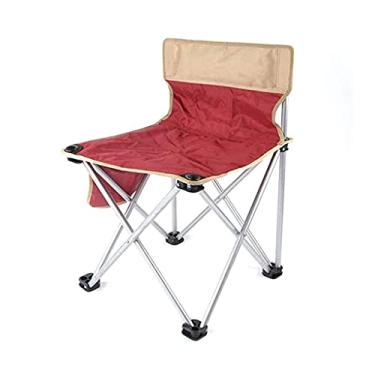 Imagem de ZYHSIJOBAS Banqueta dobrável pequena contração leve acampamento ao ar livre portátil Maza Camping banco de pesca cadeira autocondução