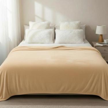 Imagem de Cobertor Manta Casal Microfibra Mantinha Soft - Carinha de Anjo Enxova