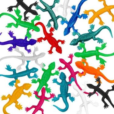 Imagem de Brinquedos elásticos de lagarto YUJUN 48 peças de borracha para festa 