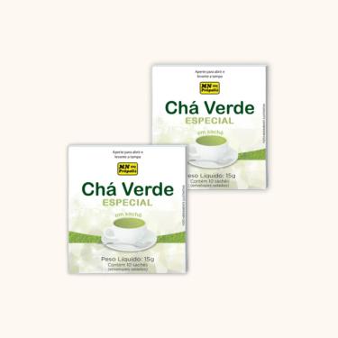 Imagem de Kit 2X:  Chá Verde Moído Matchá 10 Sachês MN Food