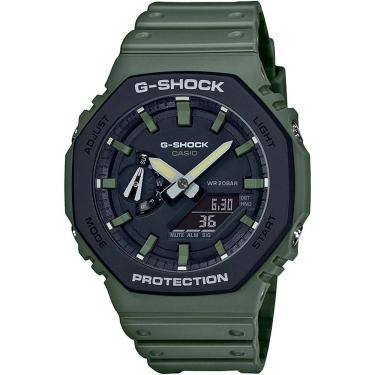 Imagem de Relógio Casio Masculino Ref: Ga-2110su-3adr G-Shock Anadigi Green