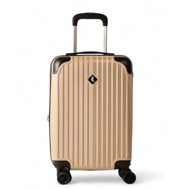Imagem de Mala de Bordo P Polo London Club, Padrão ANAAC tamanho Pequeno feita ABS Resistente e Leve Expansiva para até 10 Kg possui Cadeado fixo com senha e 4 Rodas com giro 360º (Rose Nude)