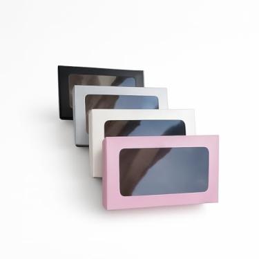 Imagem de Kit Caixas De Presente Com Visor e Papel de Seda 27x16x7cm(10,Preta)