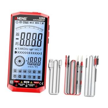 Imagem de YsXoWiui Multímetro Digital, Voltímetro, Amperímetro, Ohmímetro, Medidor de Desligamento Automático, Reparo Residencial, Testador de Tensão CA/CC, Testador de, Vermelho, Tamanho real