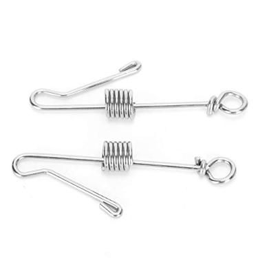 Imagem de Tbest 2 peças de aço inoxidável S pé Fr Foot MNG Antioff abertura perna le Pet Plies Bird Ing Plies (#4)