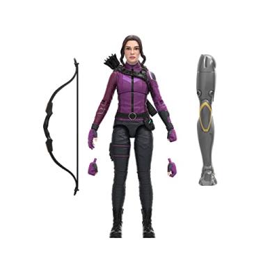 Imagem de Boneca Marvel Legends Series Disney Plus, Figura 15 cm com Acessório - Kate Bishop - F3856 - Hasbro, Preto, roxo e cinza