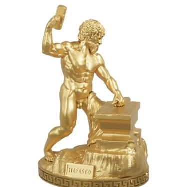 Imagem de Estátua Hefesto Deus Grego da Forja - Vulcano (Cor Ouro)