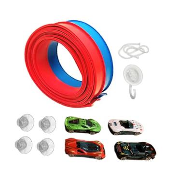 Imagem de Esquirla Flex Tracks 15 pés Pistas de corrida de brinquedo educacional Pista de corrida flexível para carros de